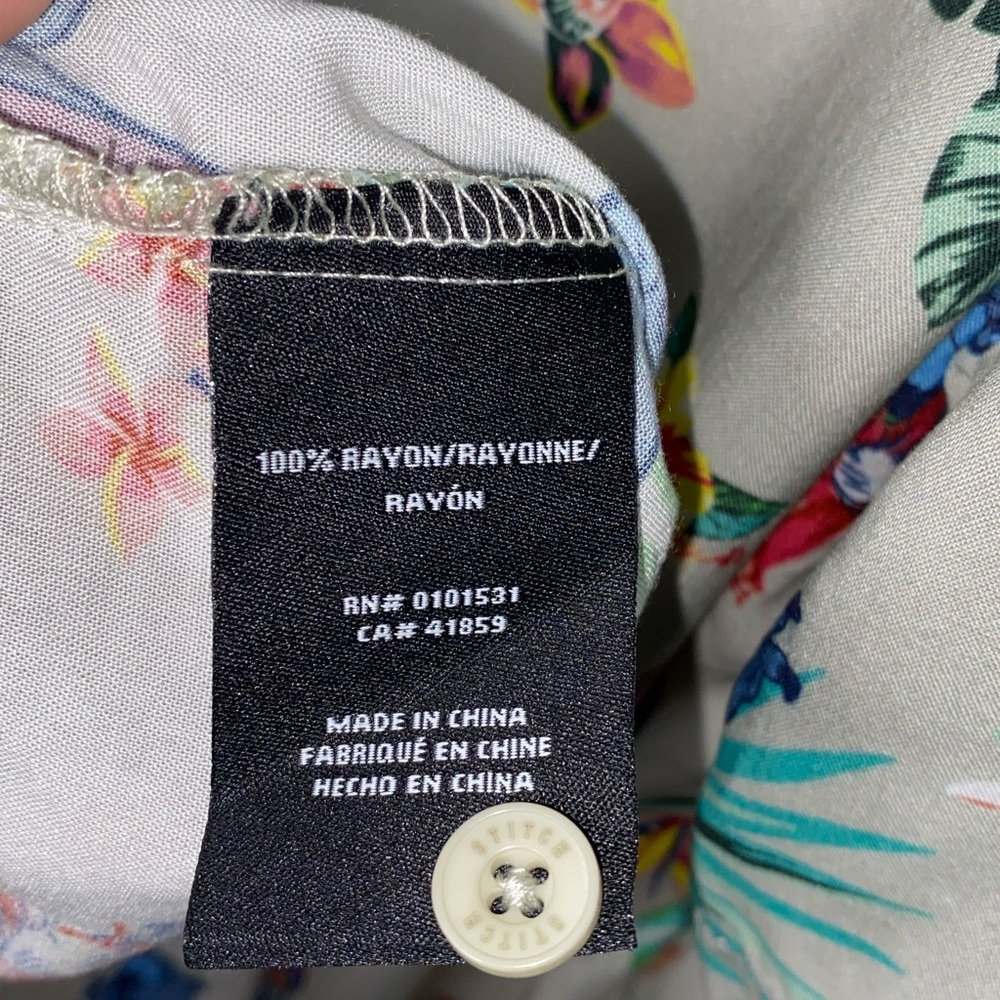 Disney Stitch Hawaiian Shirt Mens Large Rayon Tropical Button-Up, Cool Dad - Picture 8 of 11